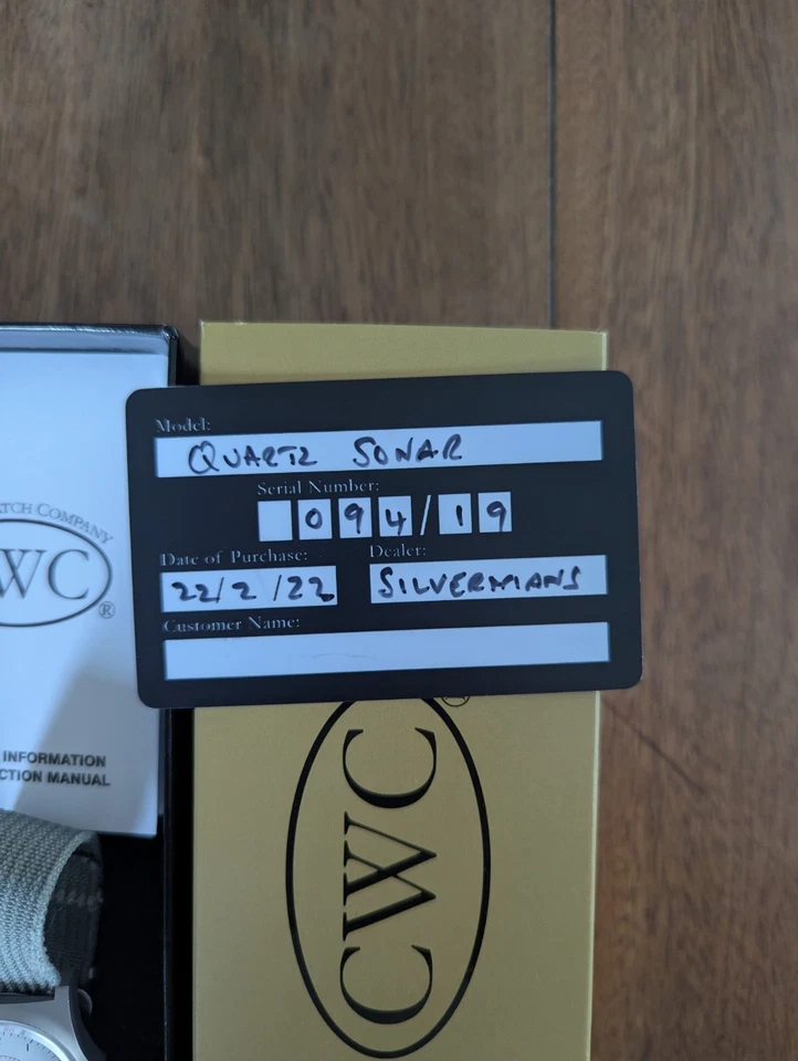 RARISSIMO OROLOGIO UOMO QUARZO MILITARE CWC GS SONAR 'MISSION IMPOSSIBLE' 094/19 - Immagine 3 di 4