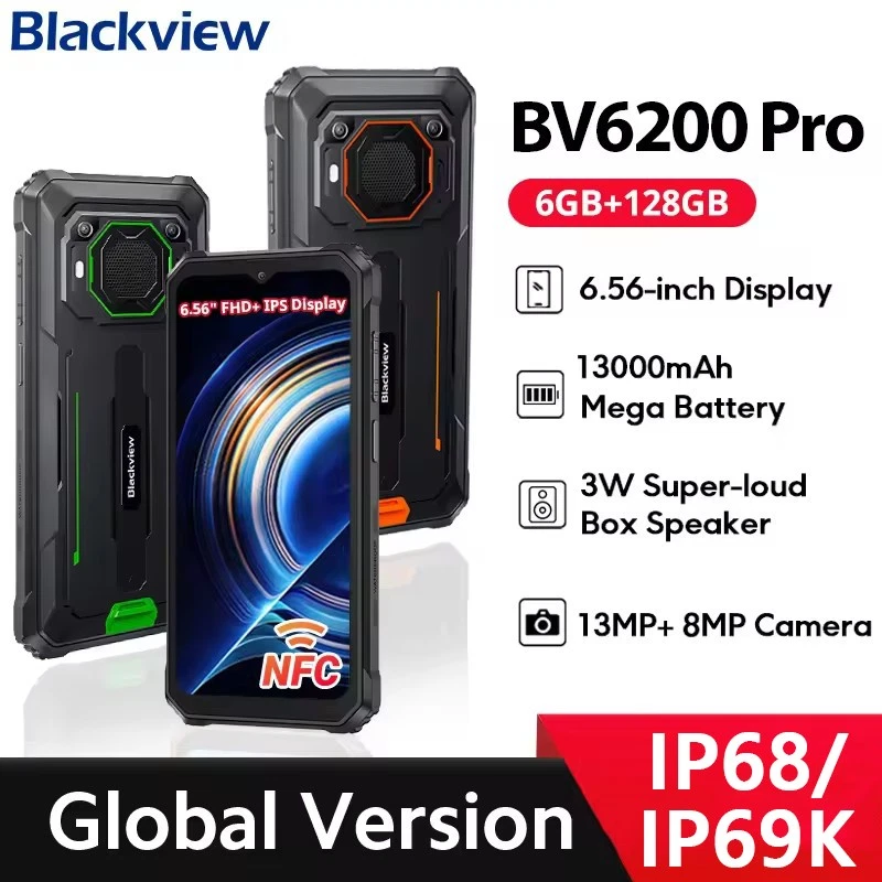 Blackview BV6200 Pro Rugged Phone 6.56'' FHD+ IPS Display IP69 13000mAh Global - Image 2 of 4