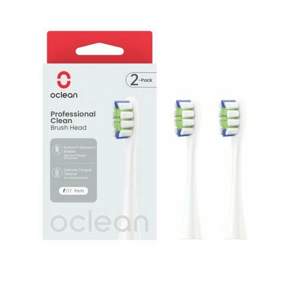 Oclean Professional Clean brush head P1C1 W02 2pcs White NEU