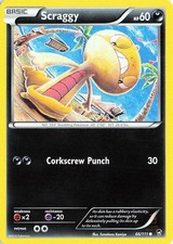 Scraggy 66/111 Furious Fists Common Pokemon NM