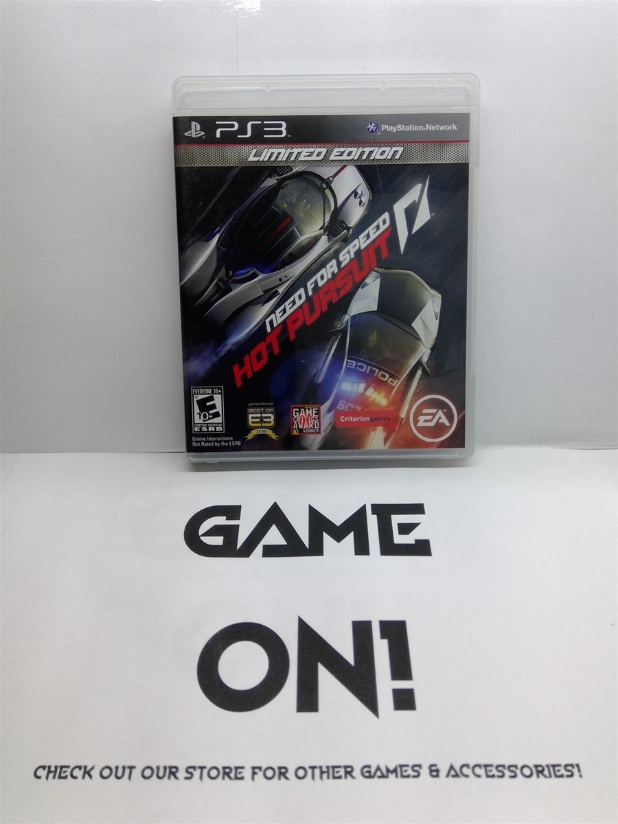Need For Speed Hot Pursuit Sur PS3, Complet CIB, Code Région NTSC, Bon état