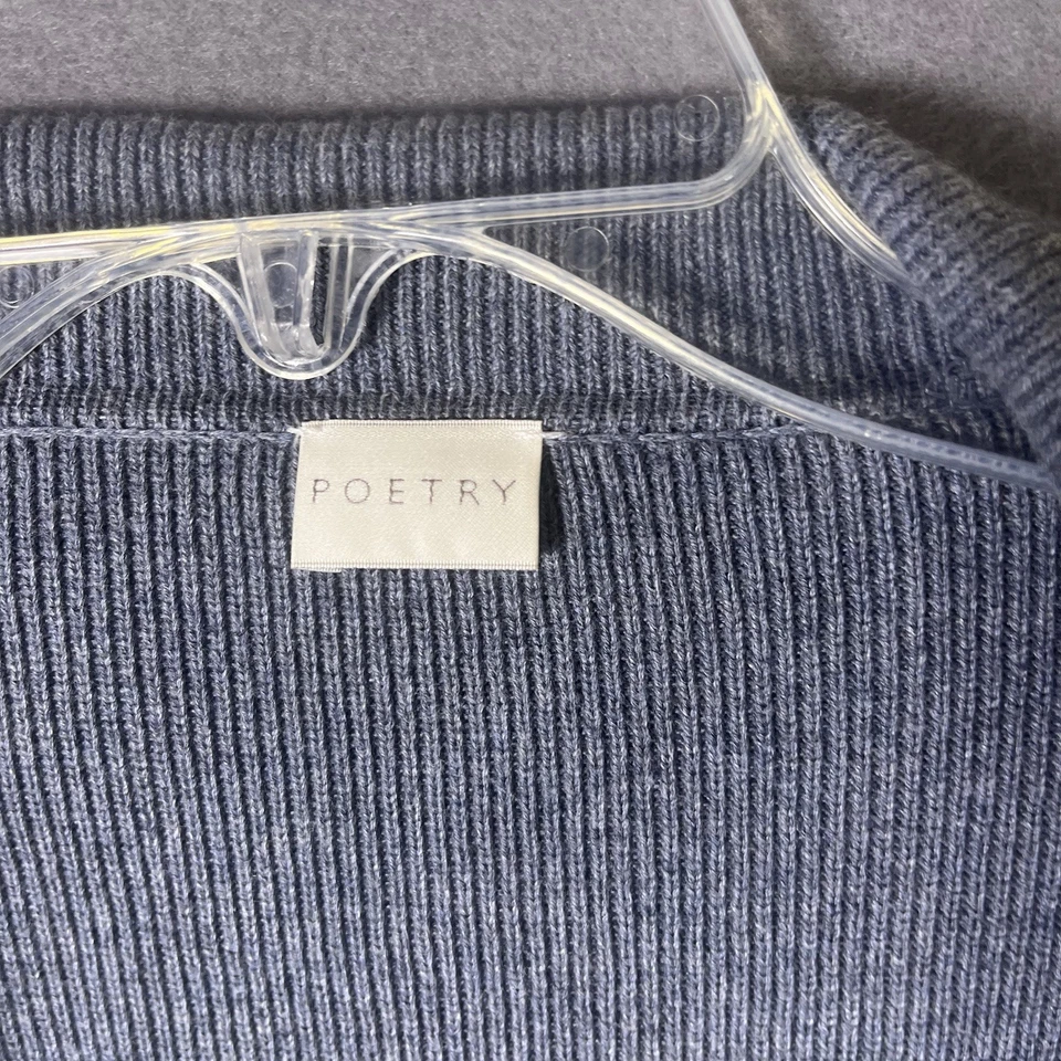 Preciosa chaqueta Poetry borde a borde azul talla US 10 Foto 4 de 4