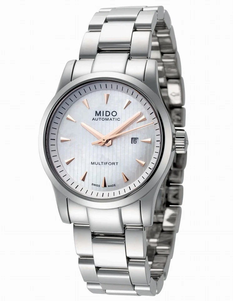 MIDO Multifort Automatic 31 mm Damenuhr Perlmut-Zifferblatt M005.007.11.101.00 - Bild 1 von 4