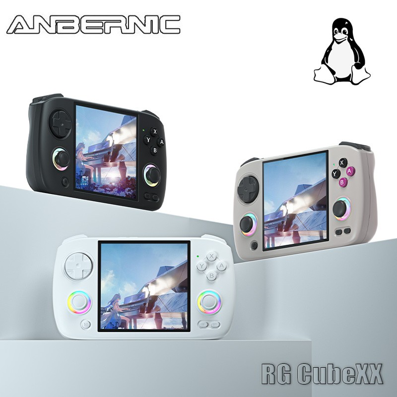 Anbernic RGCubeXX Retro Handheld Game Console3.95' Linux64-bit H700 3800mAh Gift