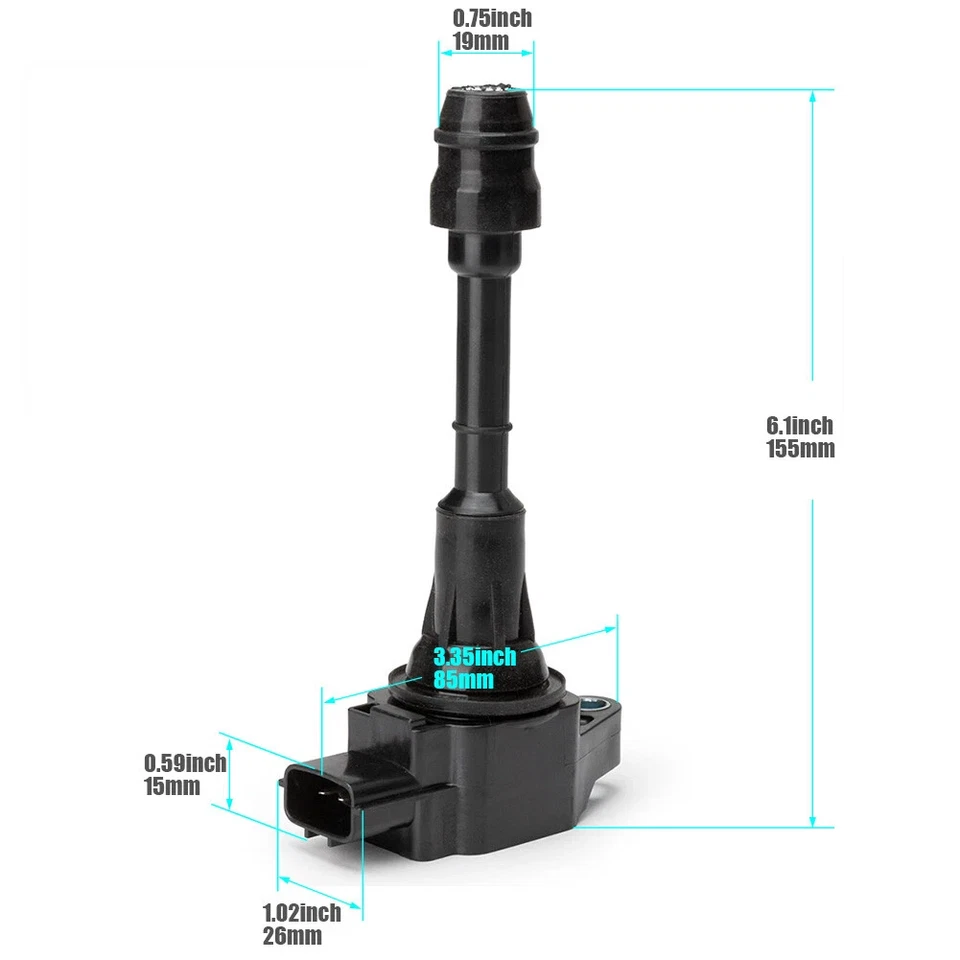 4PCS For Nissan Frontier Suzuki Equator L4 2.5L UF509 22448-EA000 Ignition Coil* - Image 4 of 4