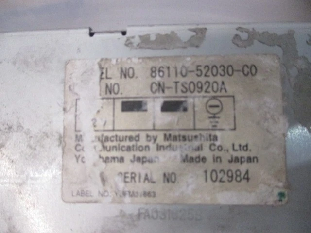 AUTORADIO RÉCEPTEUR TOYOTA YARIS VERSO 8611052030 1664093 - Photo 3/4