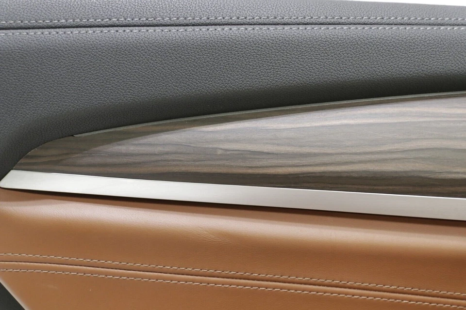 Conjunto de panel de puerta de cuero marrón tartufo trasero izquierdo BMW X4M F98 2020-2024 OEM Foto 2 de 4