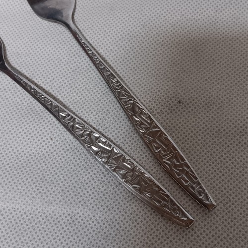 Ekco Balboa Dinner Forks 2 Stainless Steel 7.25" Geometric - Picture 2 of 6