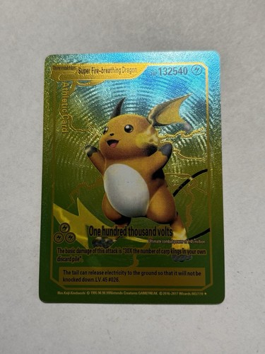 Super Fire-breathing Dragon 083/110 HP132540 Rainbow Foil Fan Art Display Card
