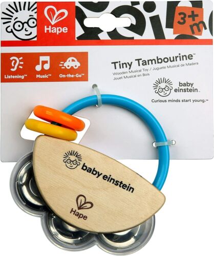 Baby Einstein ‎Tiny Tambourine from Hape musical toy suitable 3 month+ - Afbeelding 1 van 7
