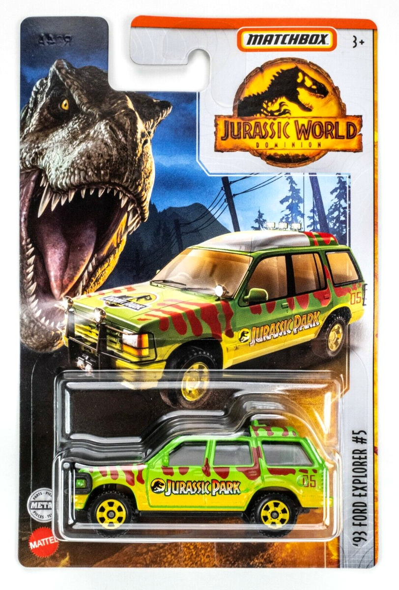 2022 Matchbox Jurassic World Dominion '93 Ford Explorer #5 GREEN