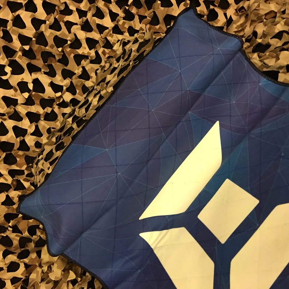 NEW Exalt Microfiber TEAM Double-Sided Cloth Goggle Lens Cleaner - Crystal Blue - Image 3 of 4