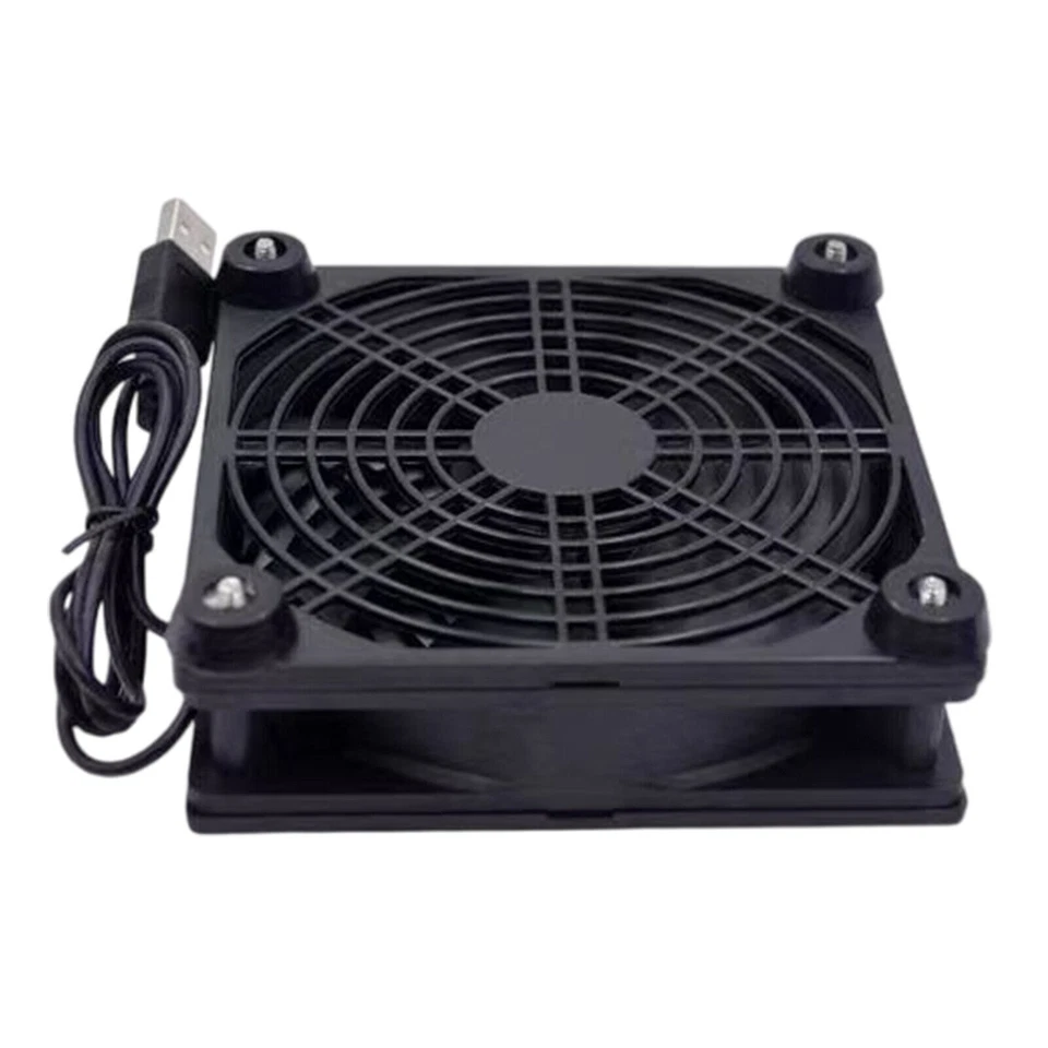 120mm USB Cooling Fan External Desktop Cooler Stand 2500RPM for Router Modem PC - Image 4 of 4