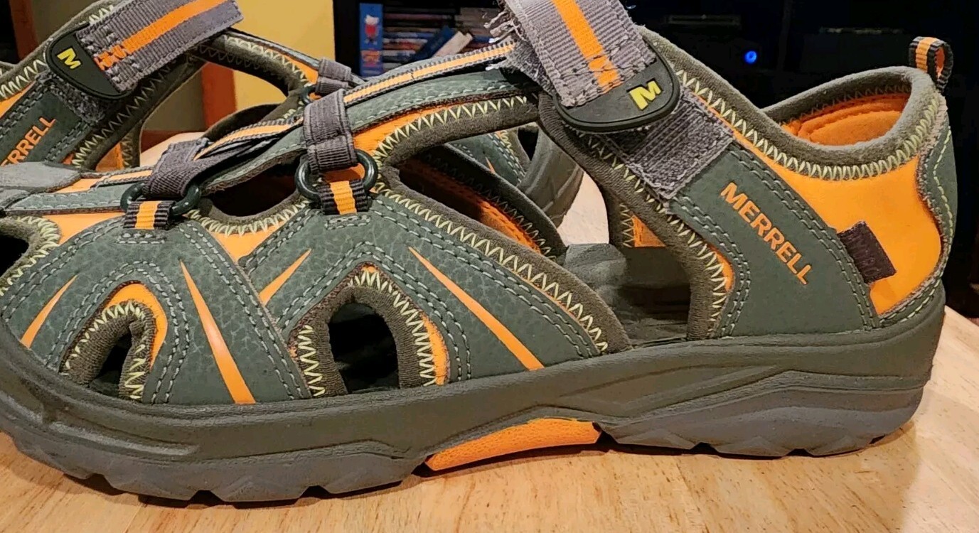 MERRELL U andalo Sandalo Merre H 2 arge Larg Kid 5.0e W rigio arancione