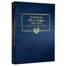 American Silver Eagle Coin Album 1986 2021 ASE Whitman Collection Folder 3395