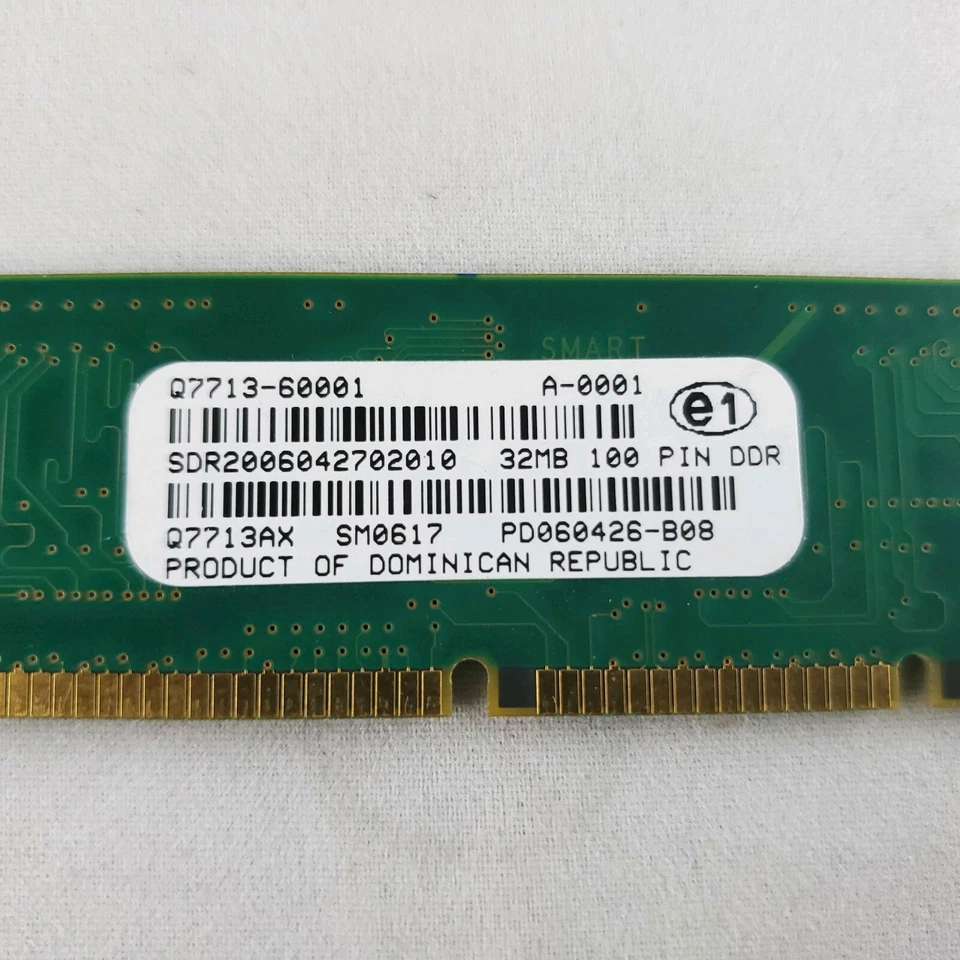 HP Q7713-60001 / Q7713AX DDR 100 Pin SDRAM 32MB Memory for LaserJet Printer - Image 2 of 3