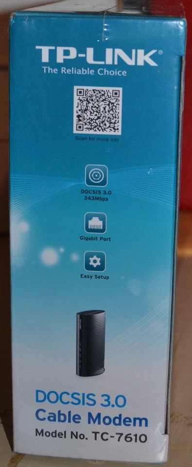 TPLink TP-Link TC7610 DOCSIS 3.0 Cable Modem new - Image 4 of 4