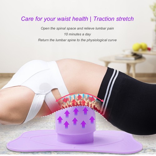 Lumber Spine Traction Device Adjustable Pain Relief Back Stretcher Massager ECM - Picture 2 of 12