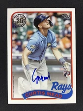 2024 Topps Series 2 CURTIS MEAD RC 1989 Baseball Auto #89BA2-CME Rays