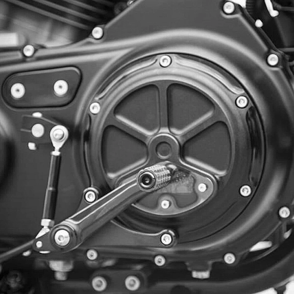 Black Clarity 6-Hole Derby Cover For Harley Sportster XL883/XL1200/IRON 883/XL Foto 4 de 4