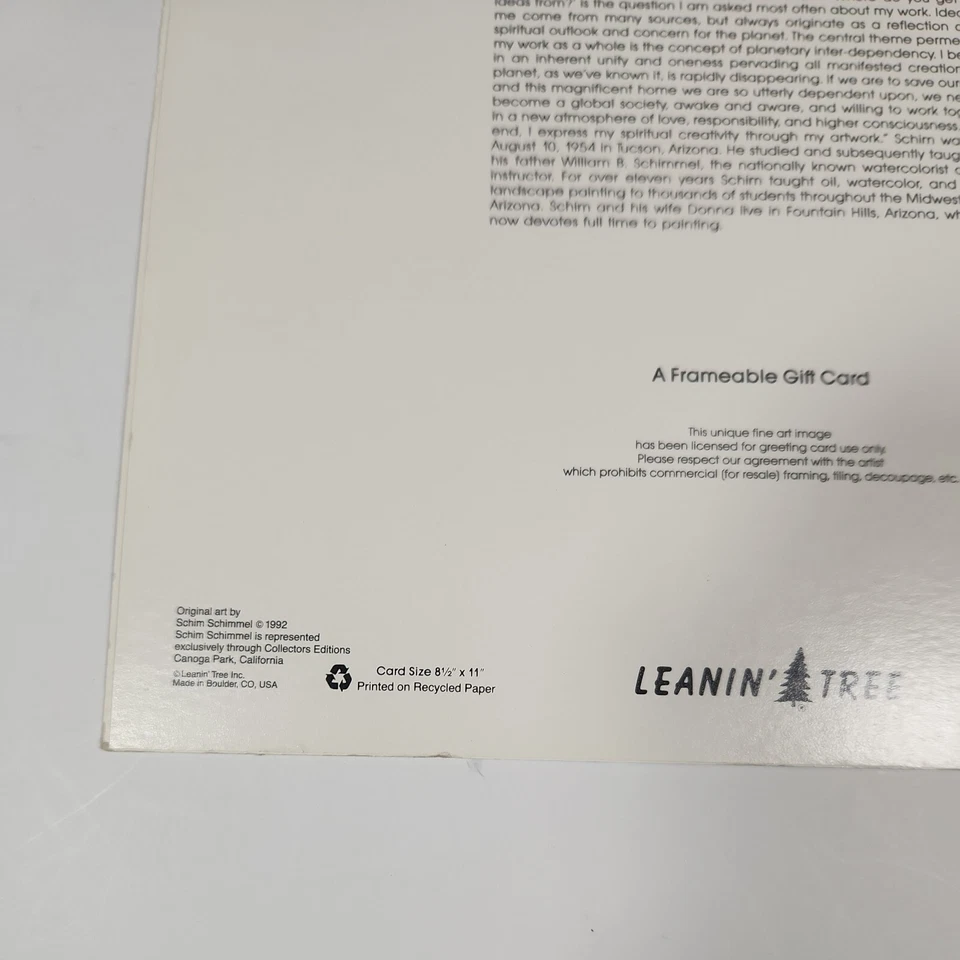 Leanin' Tree Greeting Card 8.5 x 11 Frameable Gift Card Art of the Heavens - Image 4 of 4