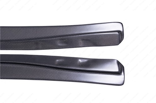MATTE CARBON Fe*ed Style Side Skirt Extension Kit For 1992-1997 Mazda RX7 FD3S - Picture 8 of 24