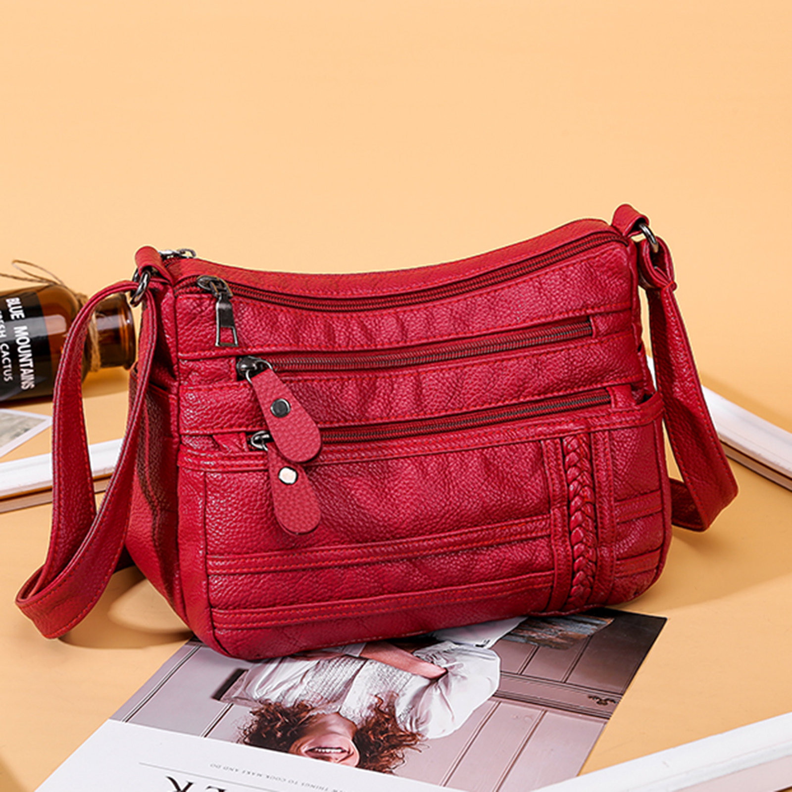 Ladies Cross Body Messenger Bag Women Shoulder Over Bags Handbags Soft