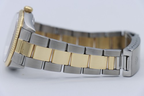 Rolex Oyster Perpetual 14233 Champagne Stick Dial Oyster Band Two-Tone Year 2006 - Picture 6 of 9