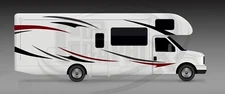 RV, Trailer Hauler, Camper, Motor-home Large Decals/Graphics Kit 15-K-L BKBCH