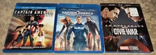 3 Blu-ray - CAPTAIN AMERICA: FIRST AVENGER + WINTER SOLDIER + CIVIL WAR - Marvel