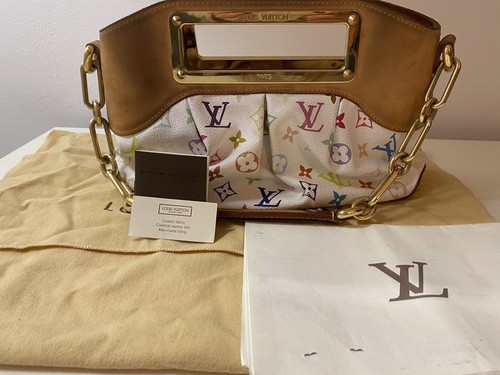 Bag borsa louis vuitton Judy Monogram Multicolor Originale White Usata |  eBay