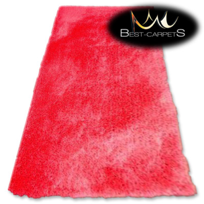 MODERN SOFT & THICK RUG SHAGGY ''MACHO'' red Polyester HIGH QUALITY carpets