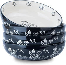 Pasta Bowls Salad Bowl 40 Ounces Pasta Bowl 8" Serving Bowls Ceramic Salad Bowls