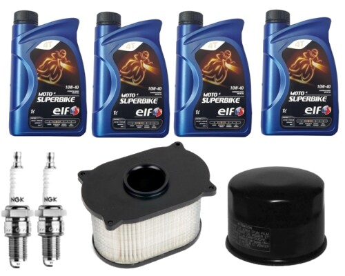 Set Service ÖL Elf Filter Und Kerzen Spezifisch FüR Sv 650 1999 2000 2001 2002-image