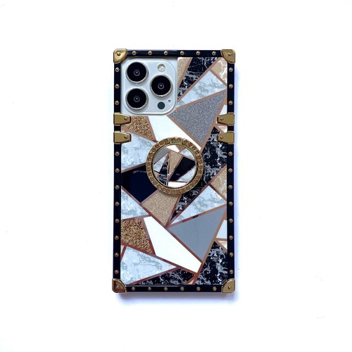 For iPhone Samsung Splice Marble +Ring Holder Stand Phone Case Cover Shockproof - Zdjęcie 13 z 15