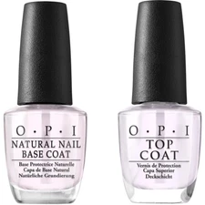 OPI Best Nail Lacquer Top and Base Duo - Natural Base + Top Coat