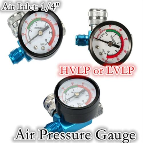 Car Digital Spray Paint Gun Regulator Air Pressure Gauge 1/4inch HVLP Compressor - Picture 1 of 7
