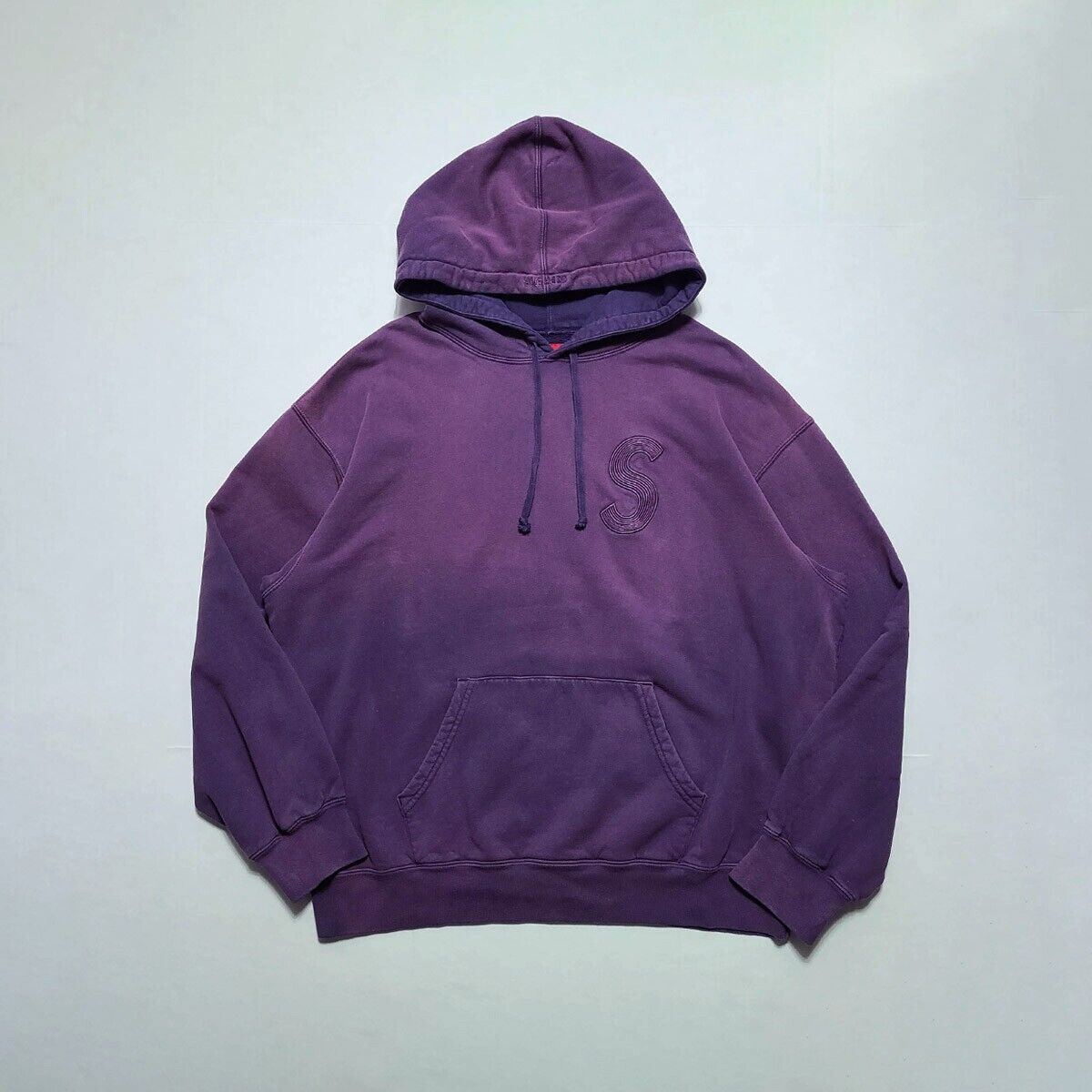 Supreme Overdyed S Logo Hooded Sweatshirt Sz Large Purple | eBay Supreme Overdyed S Logo Hooded Sweatshirt Sz Large Purple | eBay