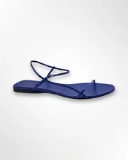Size 40 The Row bare flat sandals dark blue/purple