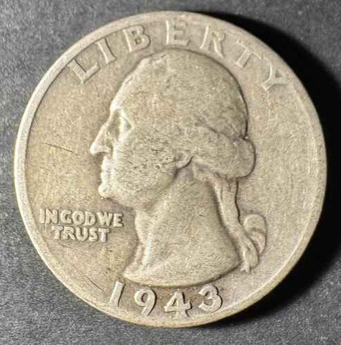 1943-S Silver Washington Quarter (Circulated) - (#2045) Very Fine Condition