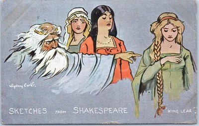 Artistic Vintage Postcard King Lear Shakespeare England