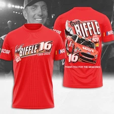 Greg Biffle 16 Thank You for The Memories 1969-2025 Red 3D T-Shirt