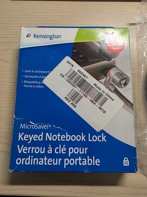 Kensington MicroSaver Laptop Lock Keyed Security Cable K64186FM NEW SEALED