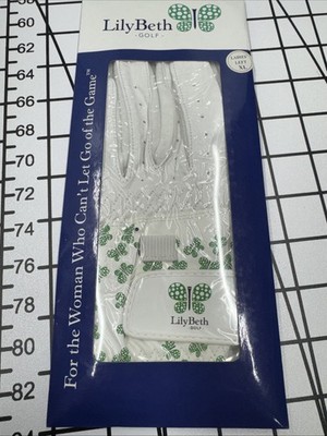 Women's Lily Beth Golf Glove - Cabrera Leather - Left Hand XL - White - New