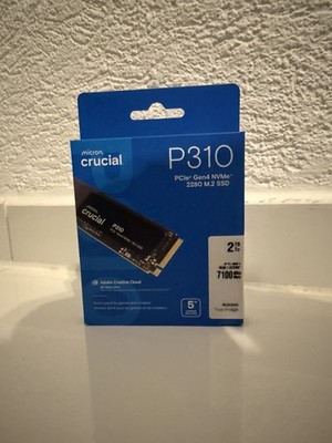 Crucial P310 SSD 2TB M.2 2280 PCIe Gen4 NVMe, bis 7.100 MB/s | NEU & OVP
