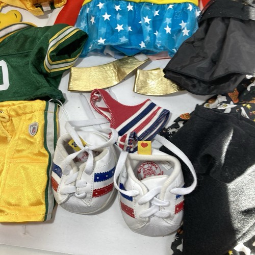 Build A Bear Kleidung und Schuhe Paket Green Bay Packers Fledermaus Mädchen Wonder Woman Hexe - Bild 5 von 16