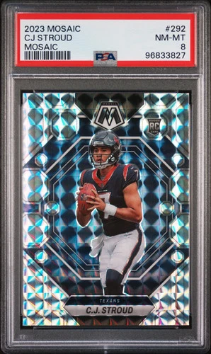 2023 Panini Mosaic CJ Stroud Mosaic #292 PSA 8