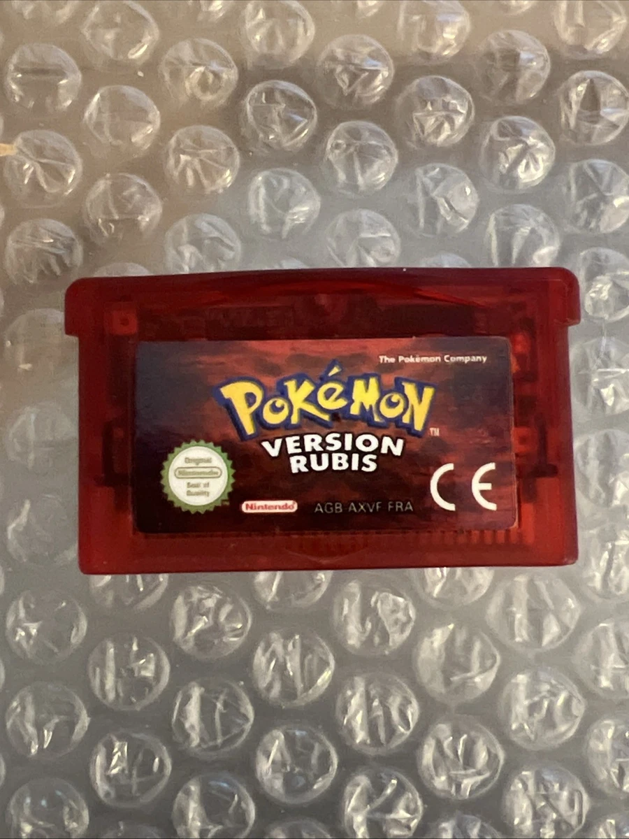 Poster / Carte Code VIP – Pokémon Version Rubis Sur Gameboy Advance (très Bon état)