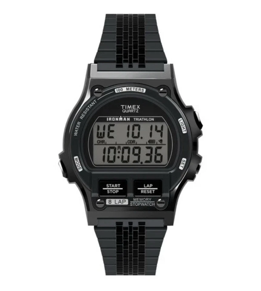 Reloj digital Timex IRONMAN 8 vueltas metal negro TW5M66500 modelo limitado 2024 Foto 3 de 4