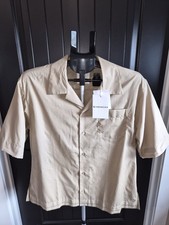 Givenchy Men's Short Sleeve Button Up Size 37 Beige